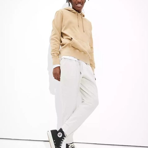 AE Super Soft Fleece Icon Hoodie Khaki - Picture 5 of 5